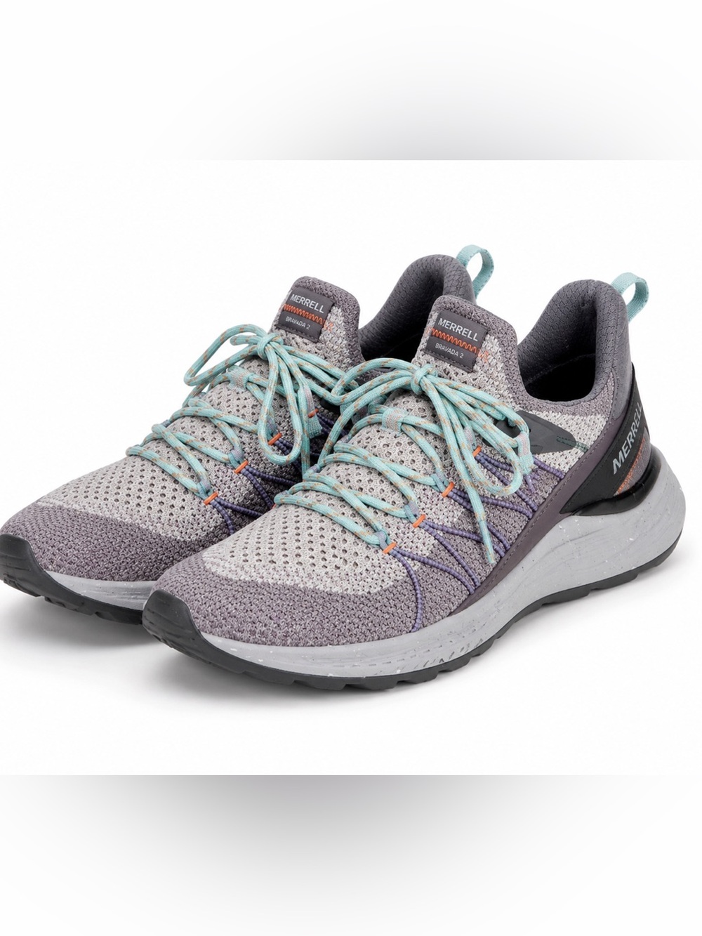 Merrell Bravada 2 Gray Knit Trail Sneakers Hiking Shoes Women’s 9
